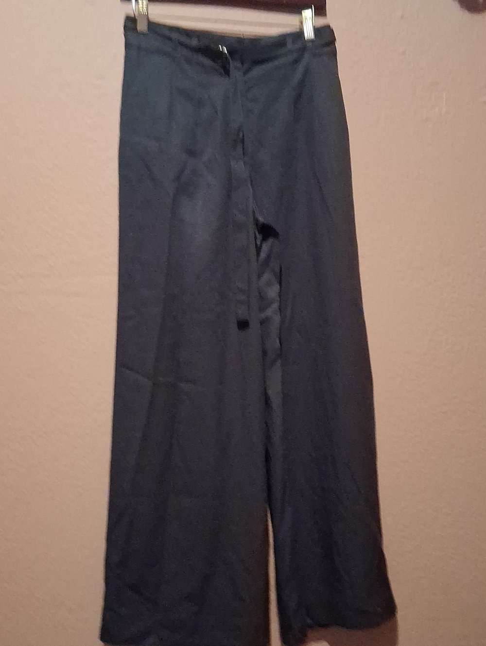 LOFT Navy Wide-Leg Drawstring Pants